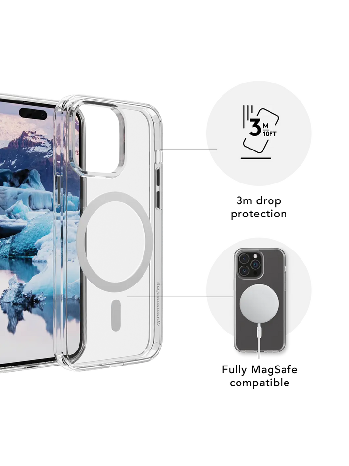 Iceland Pro MagSafe Clear iPhone 15 Pro Phone Cases