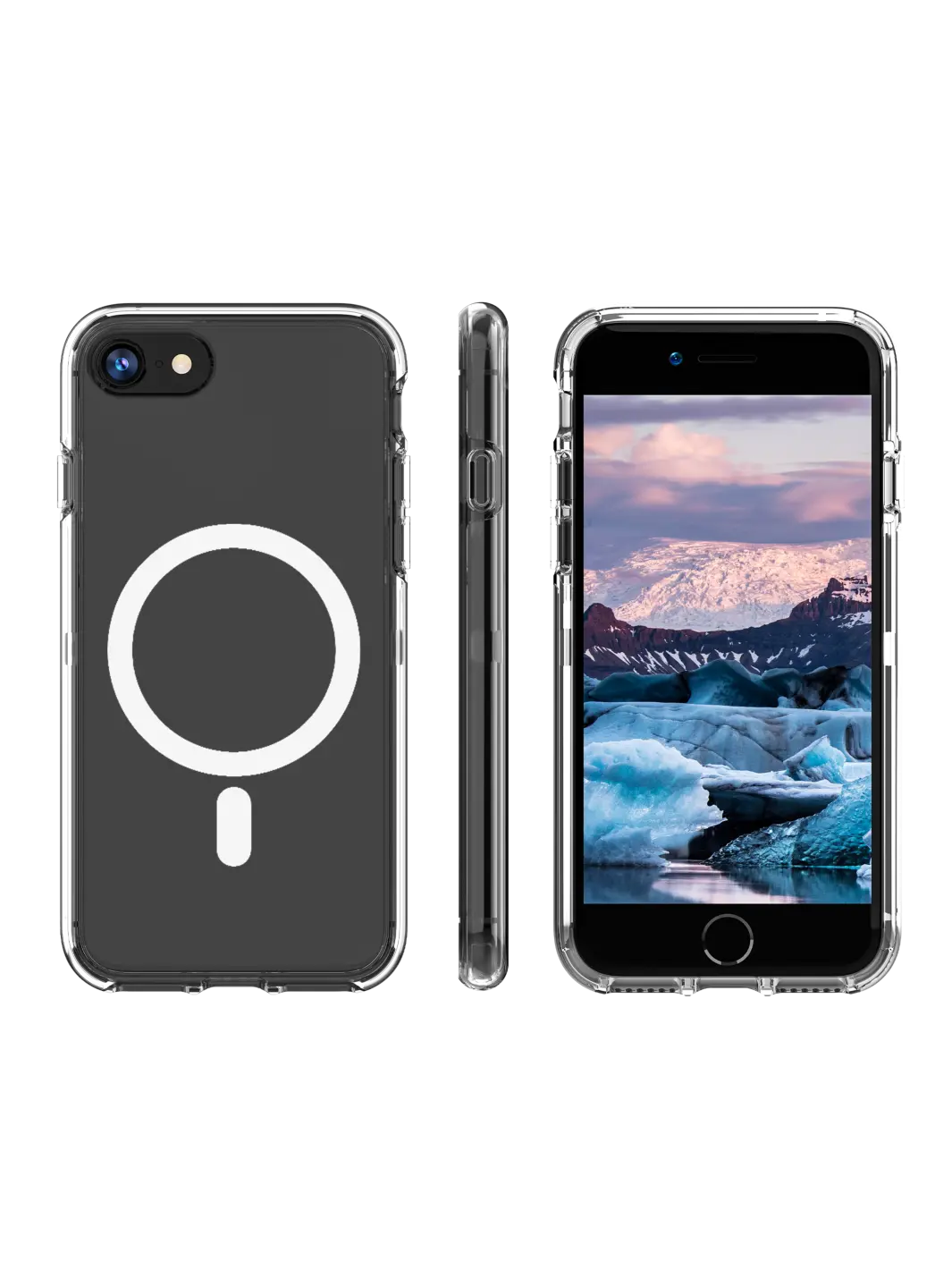 Iceland Pro MagSafe Clear iPhone SE 8 7 Phone Cases