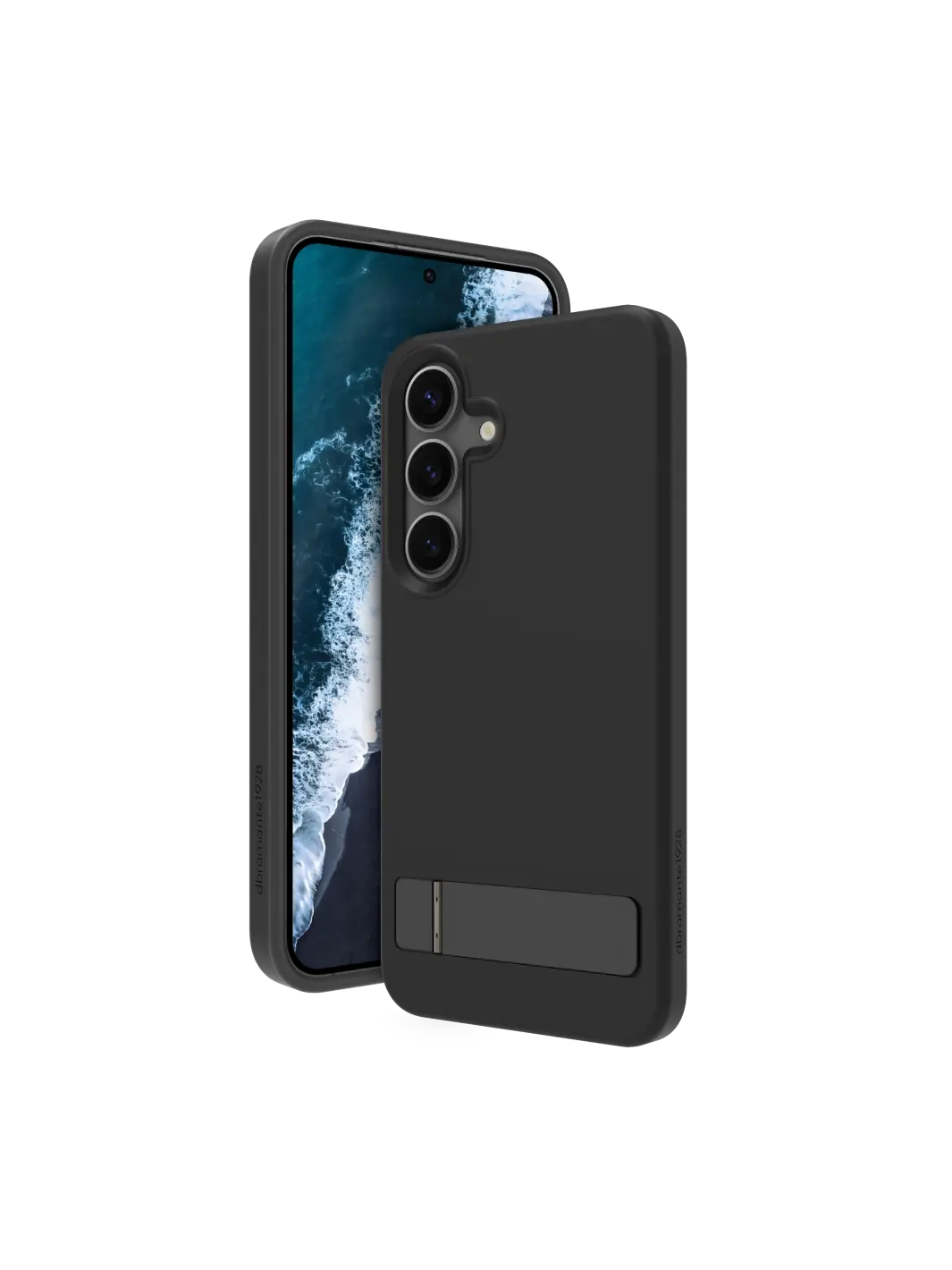 Iceland Pro Qi2 Kickstand - Galaxy S25 - Black Phone Case