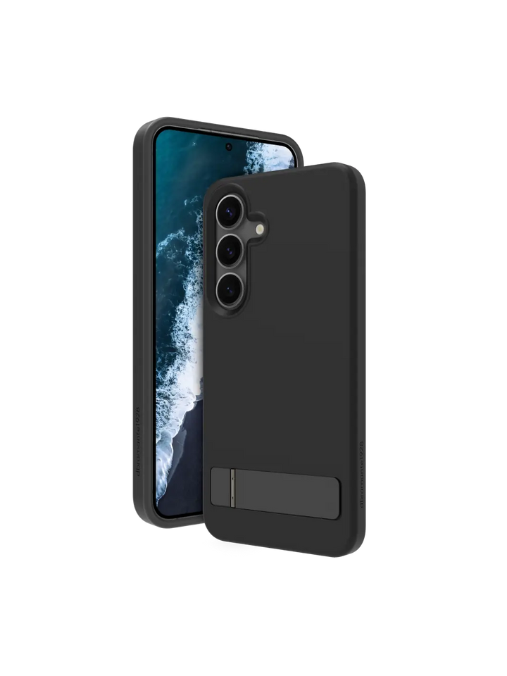 Iceland Pro Qi2 Kickstand - Galaxy S25 - Black Phone Case