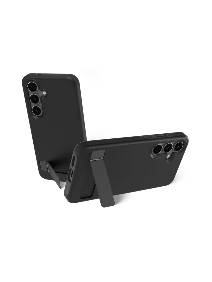 Iceland Pro Qi2 Kickstand - Galaxy S25 - Black Phone Case