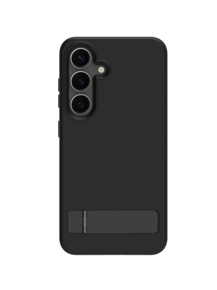 Iceland Pro Qi2 Kickstand - Galaxy S25 - Black Phone Case