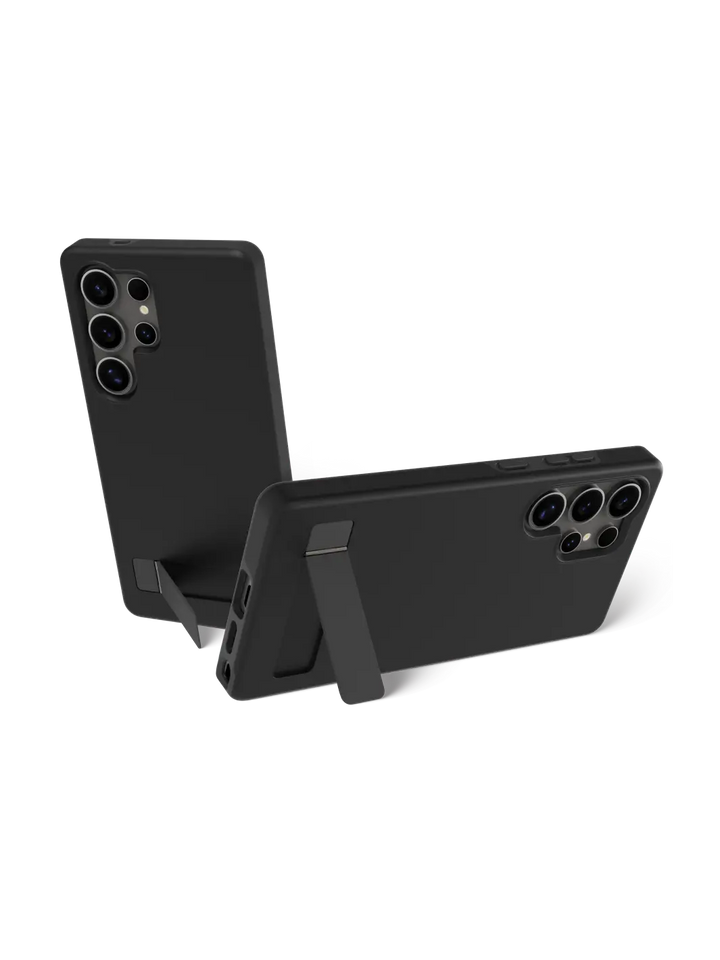 Iceland Pro Qi2 Kickstand - Galaxy S25 Ultra - Black Phone Case