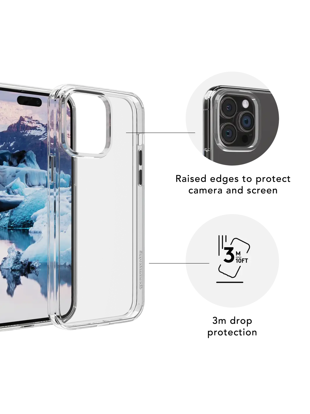 Iceland Pro Clear iPhone 15 Phone Cases