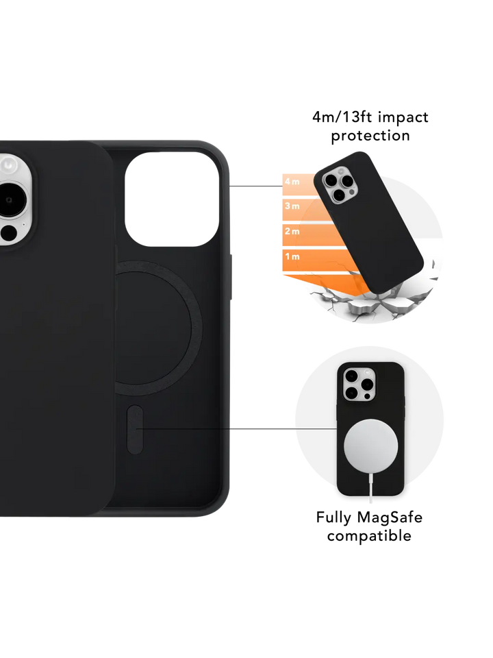 Iceland Ultra D3O MagSafe - iPhone 16e/15/14/13 - Black Phone Case