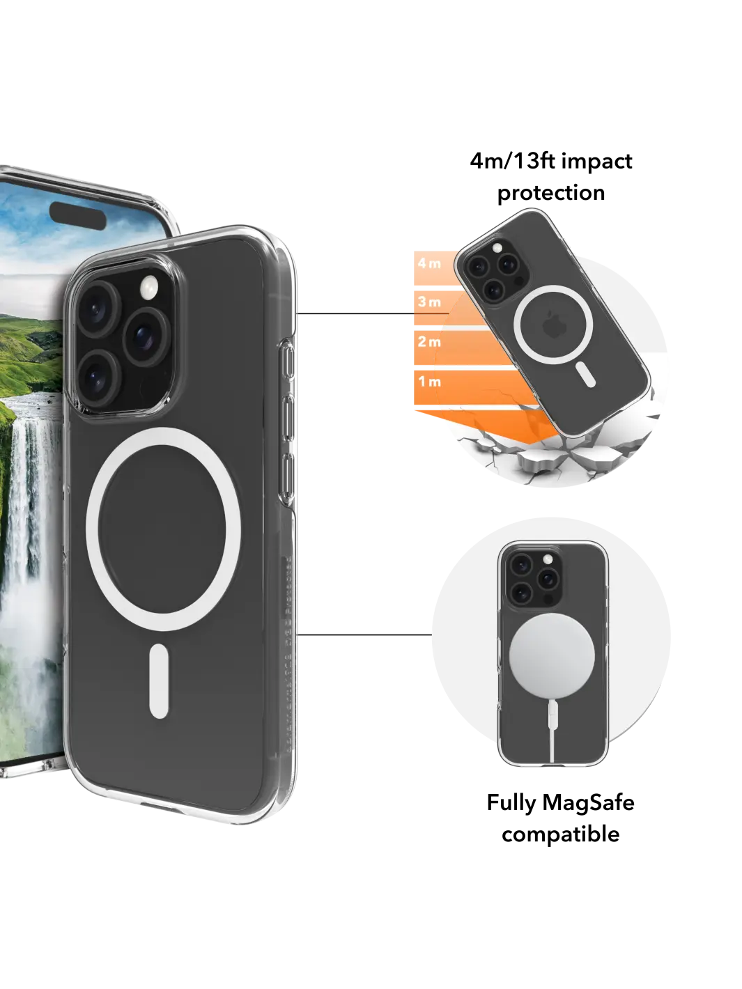 Iceland Ultra D3O MagSafe - iPhone 16 Pro Max - Clear Phone Case