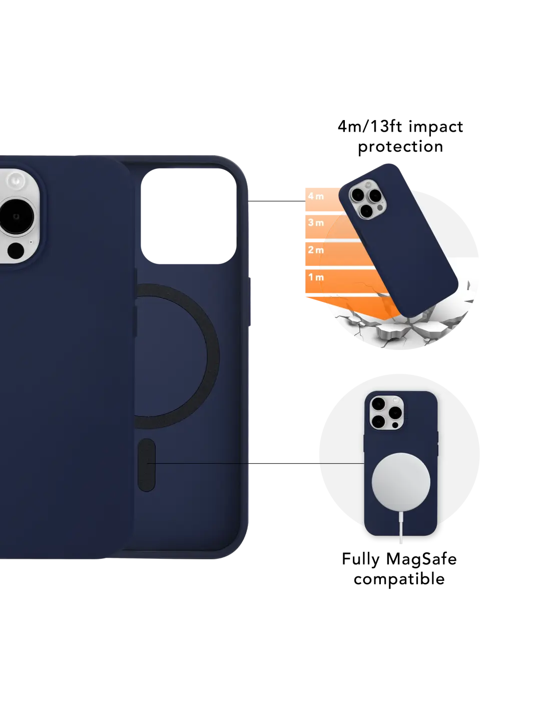 Iceland Ultra D3O MagSafe - iPhone 15 Pro - Blue Phone Case