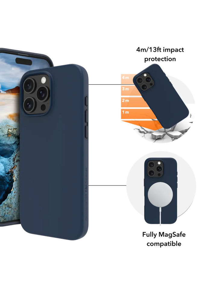 Iceland Ultra D3O MagSafe - iPhone 16 Pro - Blue Phone Case