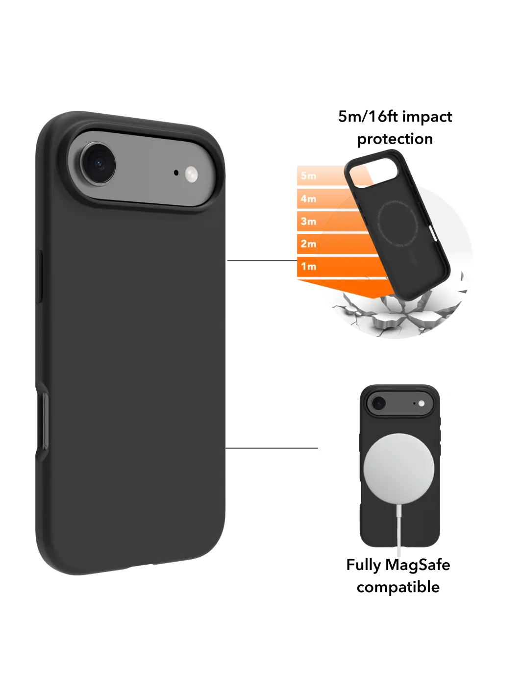 Iceland Ultra D3O MagSafe - iPhone Air - Black Phone Case