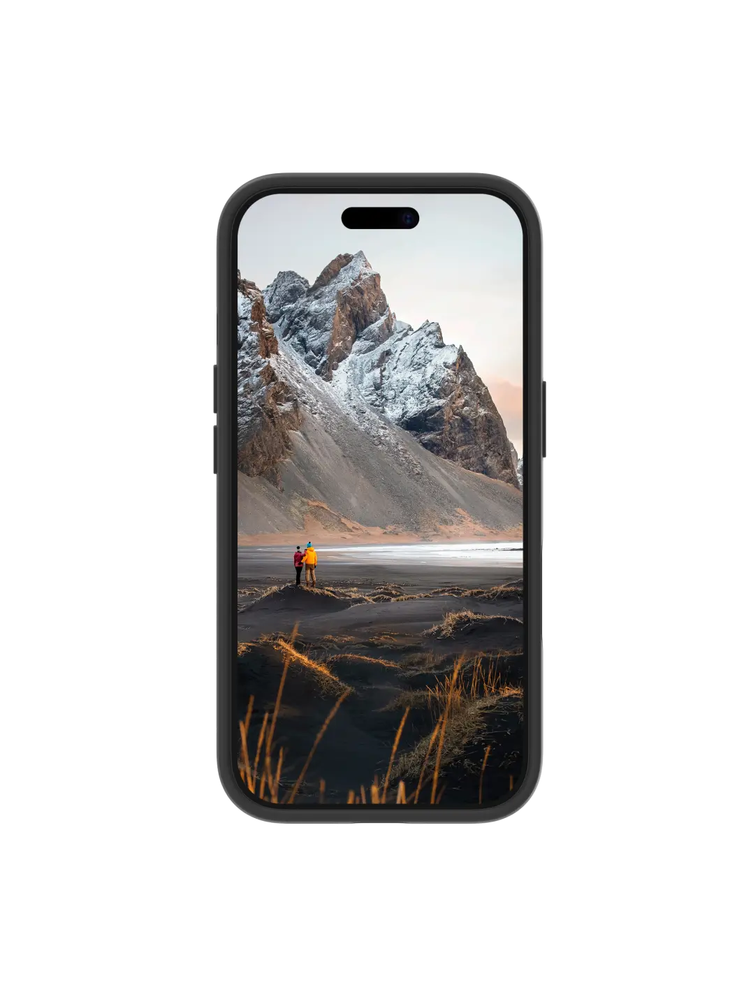 Iceland Ultra D3O MagSafe Kickstand - iPhone 16e/15/14/13 - Black Phone Case
