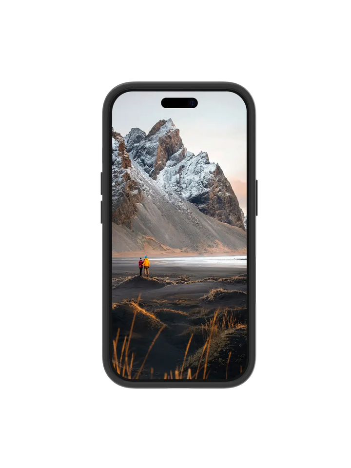 Iceland Ultra D3O MagSafe Kickstand - iPhone 16e/15/14/13 - Black Phone Case
