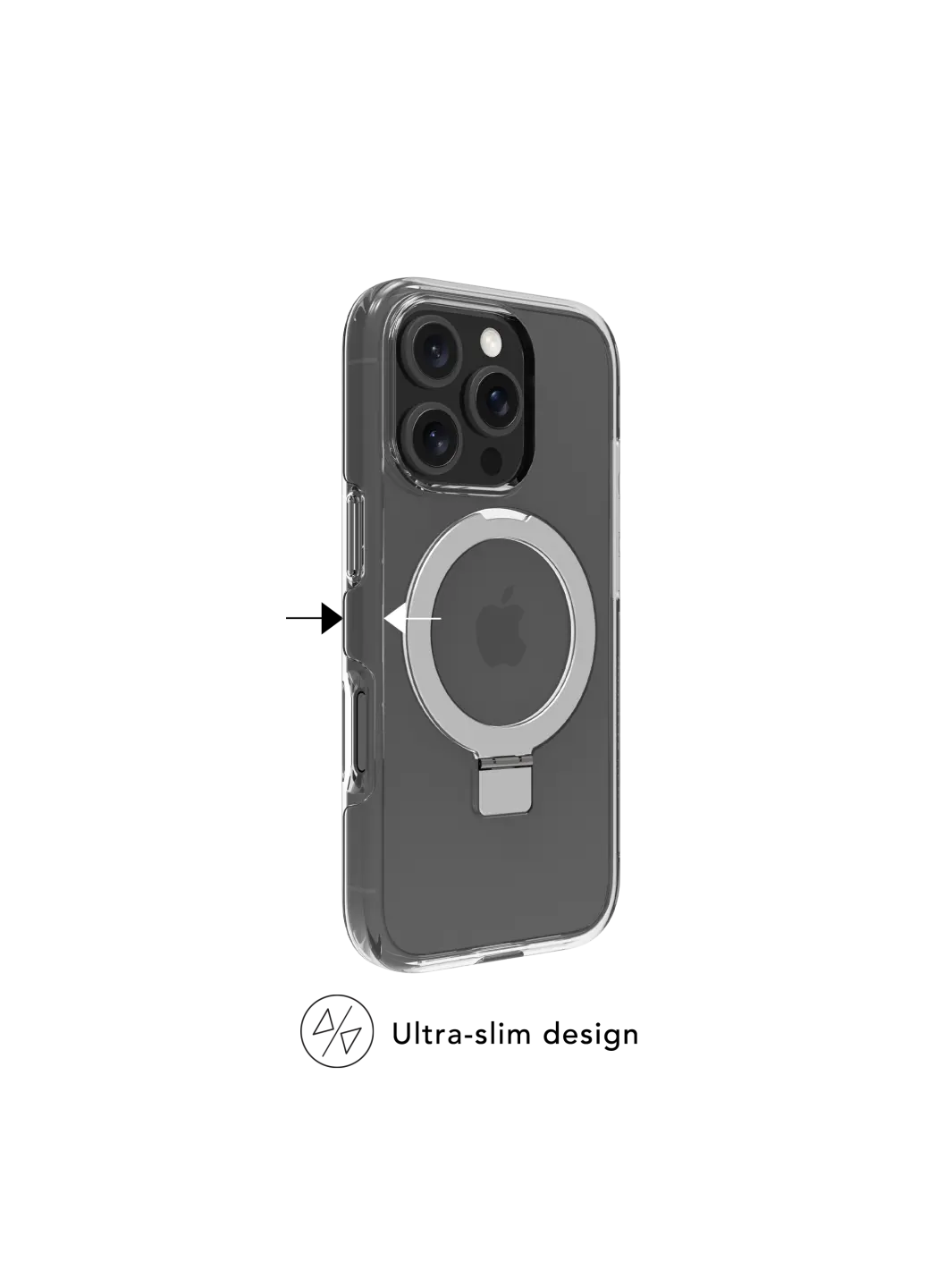Iceland Ultra D3O MagSafe Kickstand - iPhone 16 Pro Max - Clear Phone Case