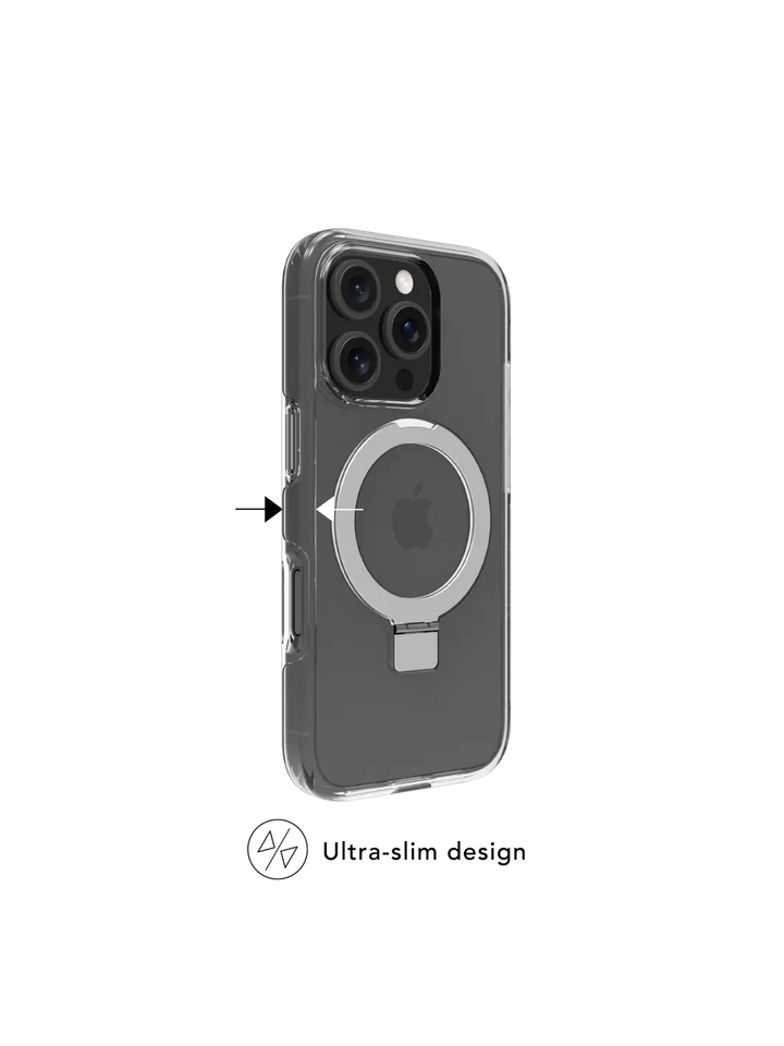 Iceland Ultra D3O MagSafe Kickstand - iPhone 16 Pro Max - Clear Phone Case
