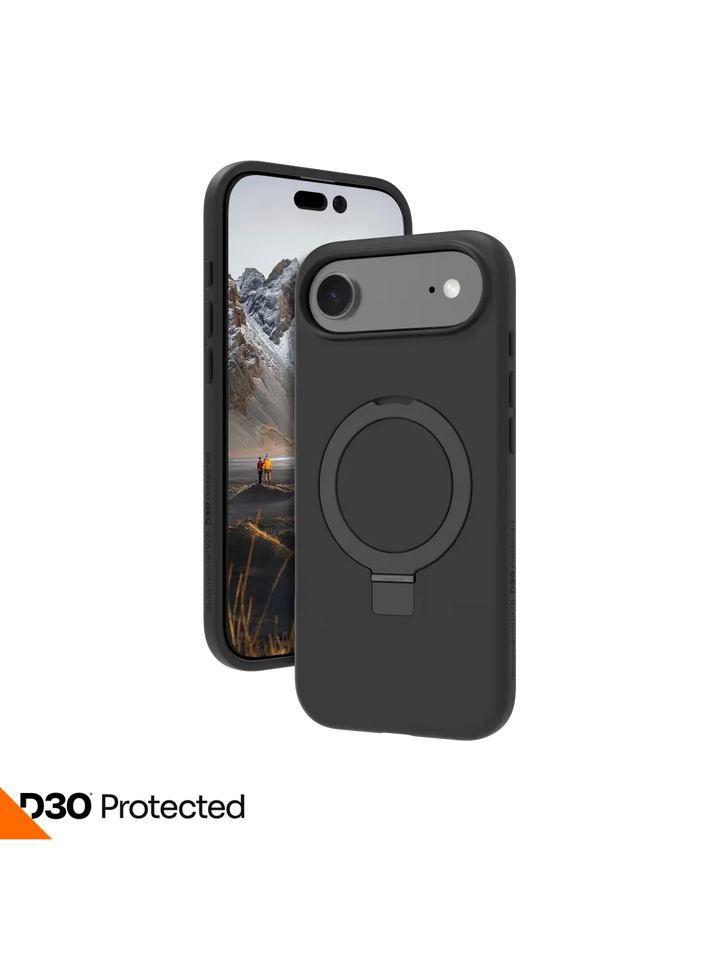 Iceland Ultra D3O MagSafe Kickstand - iPhone Air - Black Phone Case