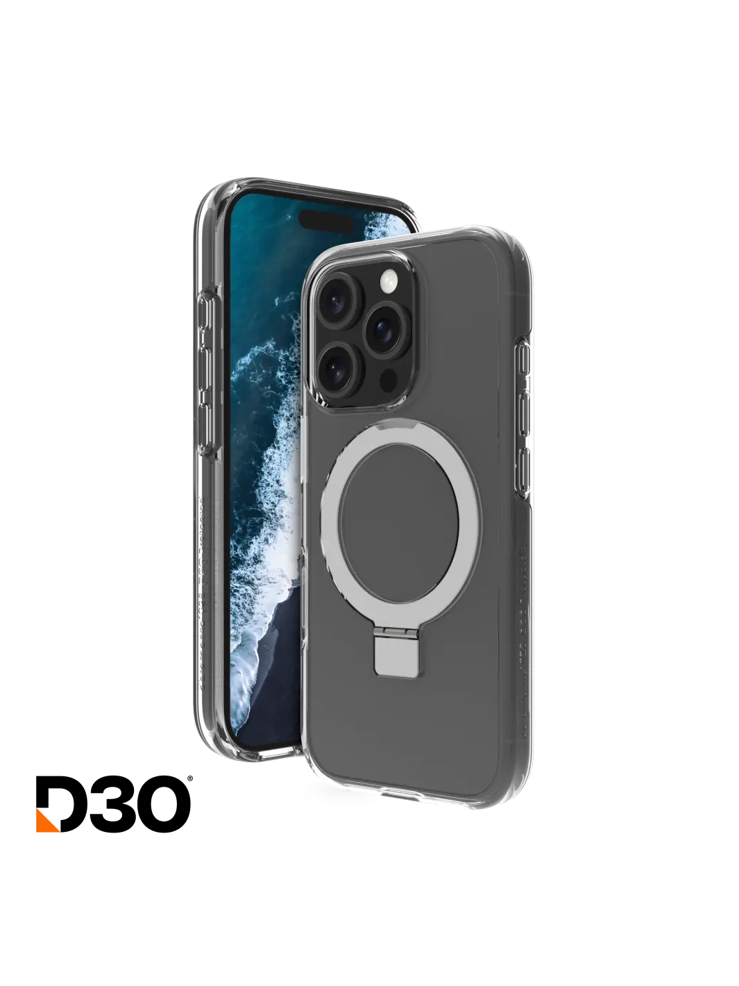 Iceland Ultra D3O MagSafe Kickstand iPhone 16 Pro Max Clear