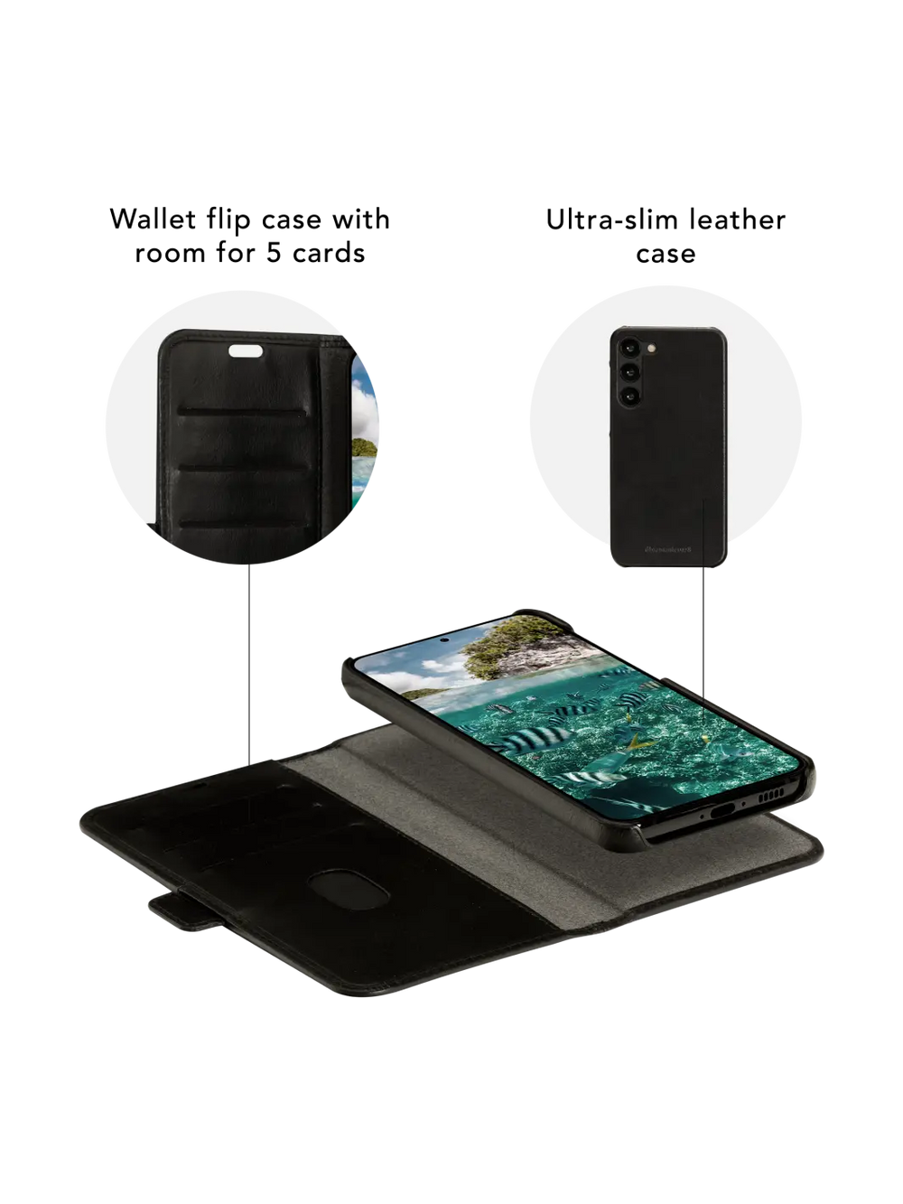 Lynge - Galaxy S23 - Black Phone Case