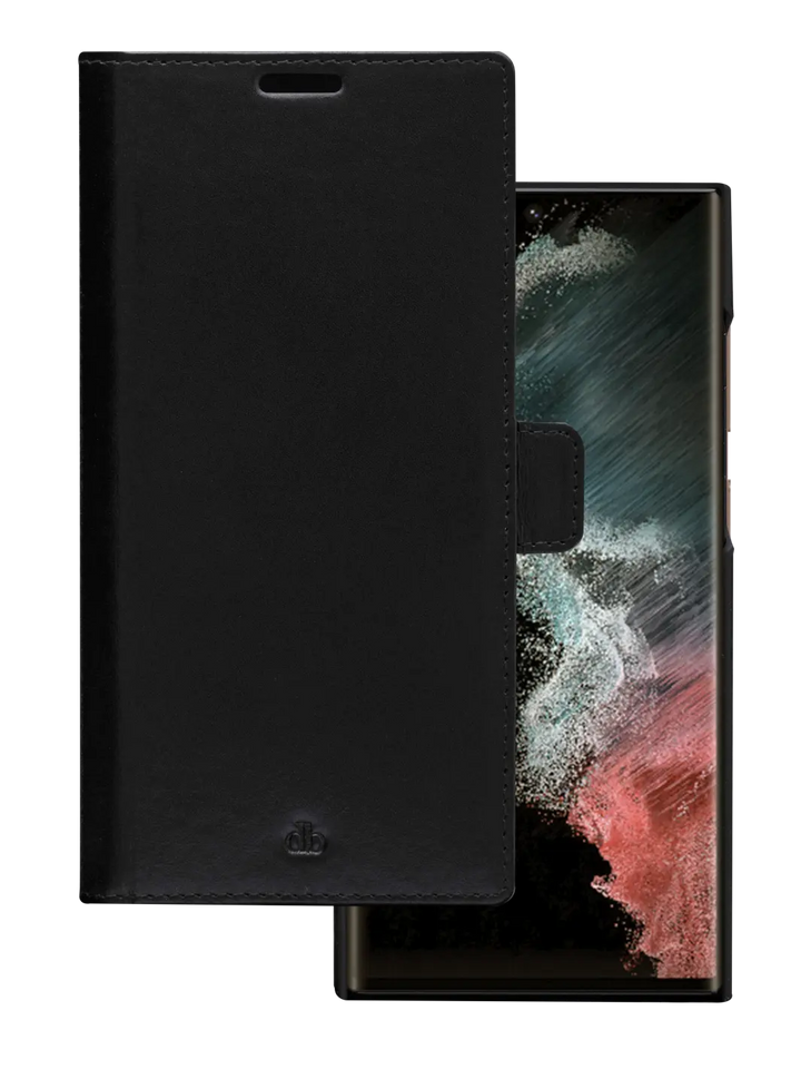 Lynge Black Galaxy S22 Ultra Phone Cases