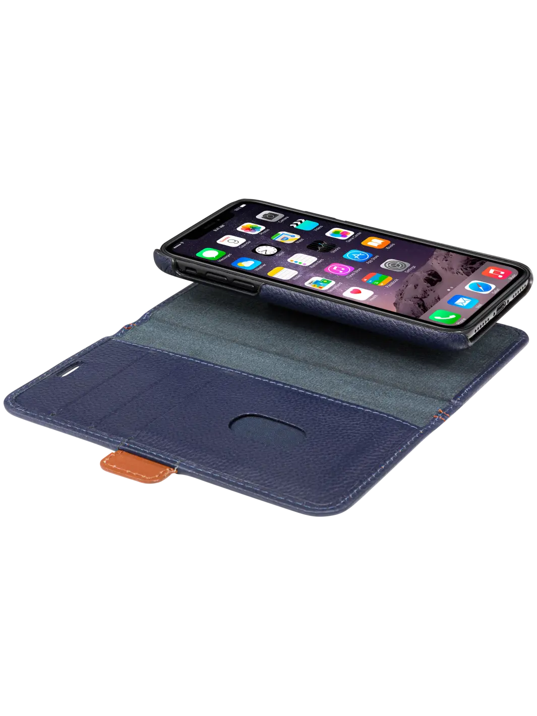 Lynge - iPhone Xs Max - Pebbled Blue Phone Case