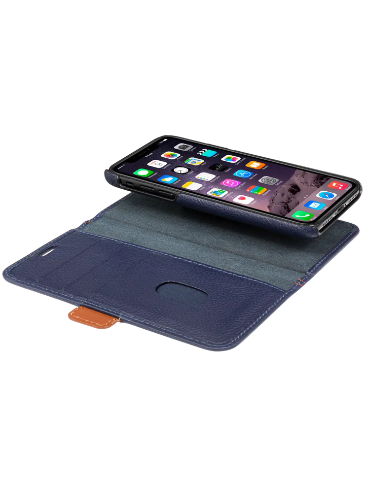 Lynge - iPhone Xs Max - Pebbled Blue Phone Case