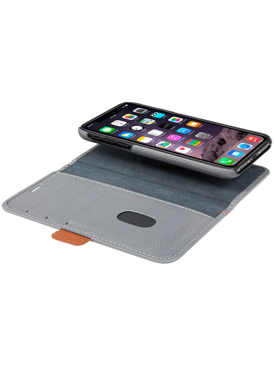 Lynge - iPhone Xs Max - Pebbled Grey Phone Case