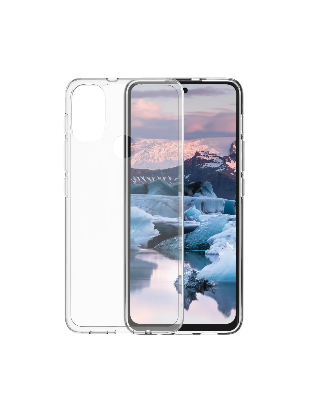 Greenland - Clear Clear Motorola Moto E30 Gris 5G Phone Cases