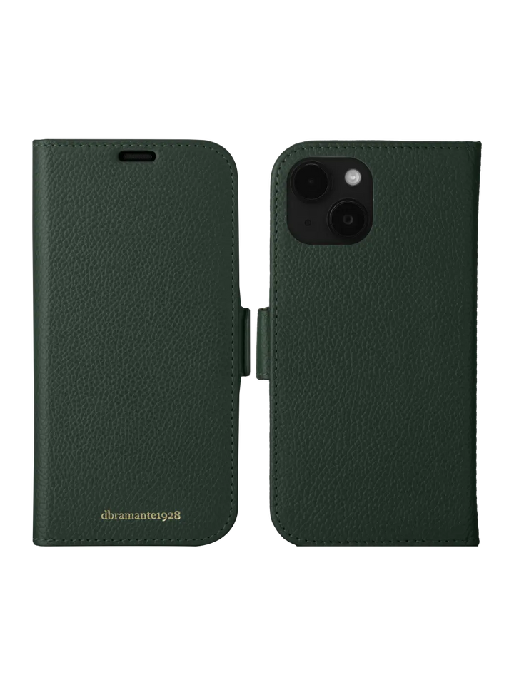 New York pebbled Evergreen iPhone 15 Plus Phone Cases