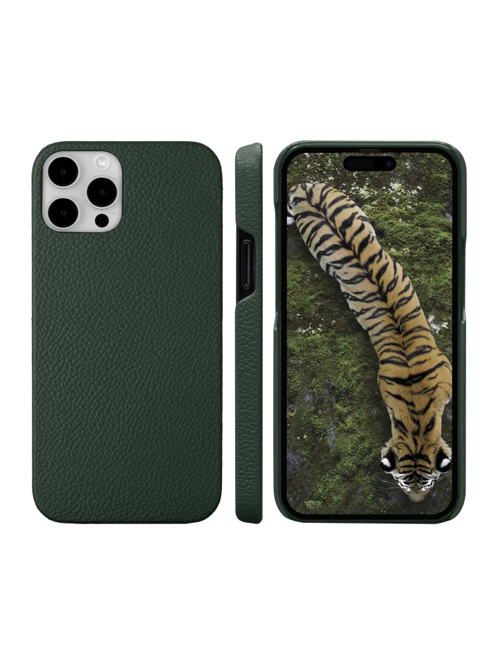 New York pebbled Evergreen iPhone 15 Pro Max Phone Cases