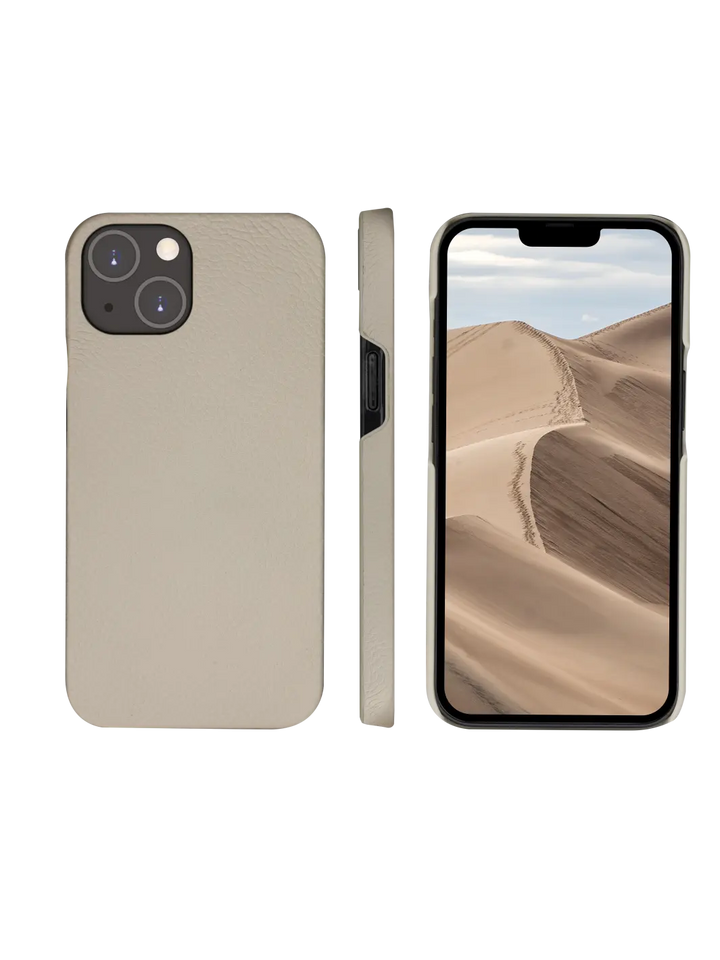 New York pebbled Sand Dune iPhone 14 Plus Phone Cases