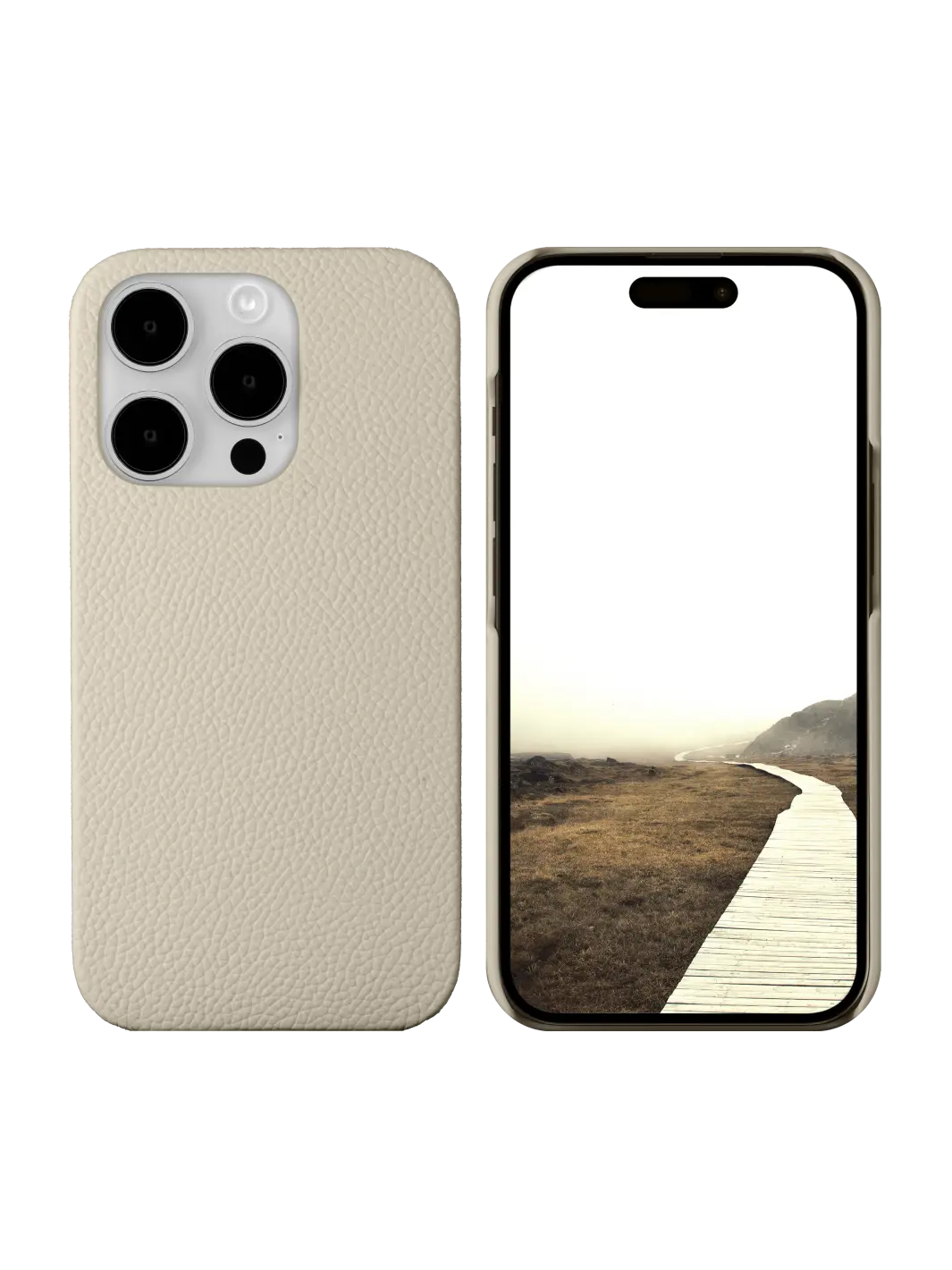 New York pebbled Sand Dune iPhone 15 Pro Phone Cases