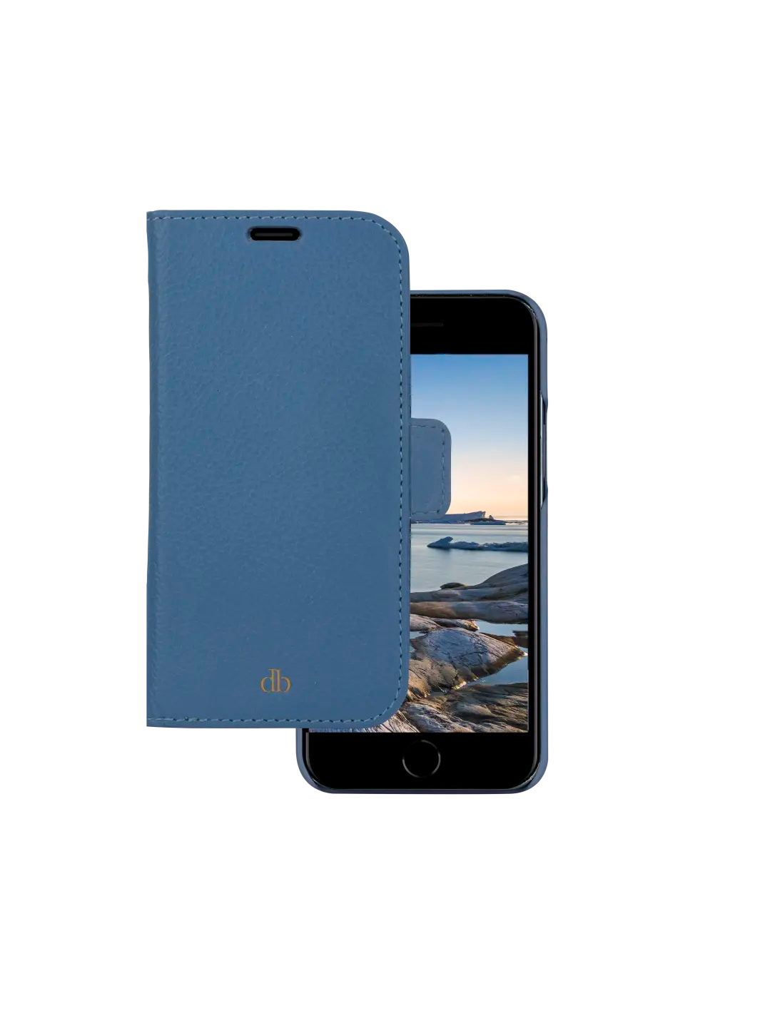 New York pebbled Ultra-marine Blue iPhone SE/8/7 Phone Cases