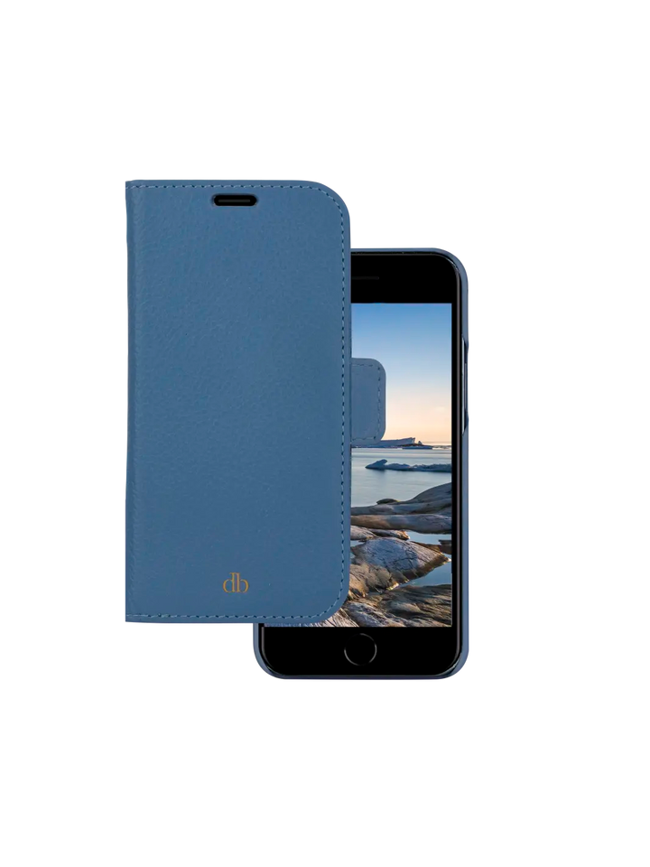 New York pebbled Ultra-marine Blue iPhone SE 8 7 Phone Cases