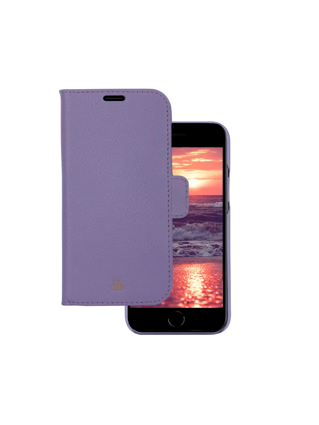 New York pebbled Daybreak Purple iPhone SE/8/7 Phone Cases