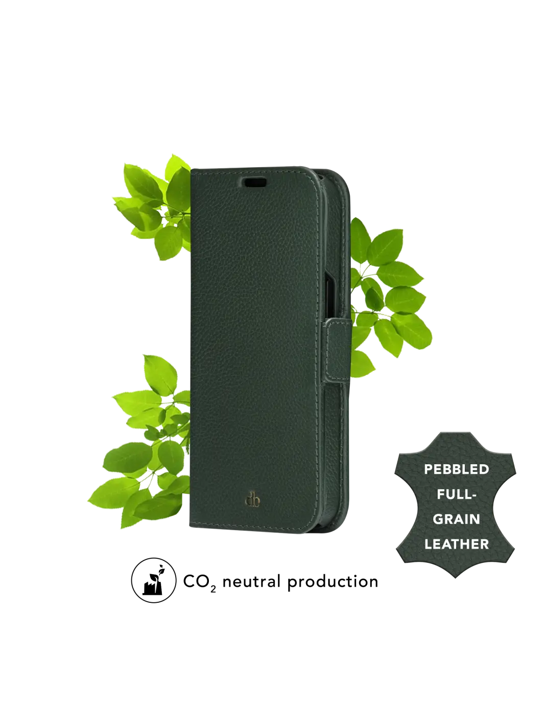 New York pebbled Evergreen iPhone 14 Plus Phone Cases