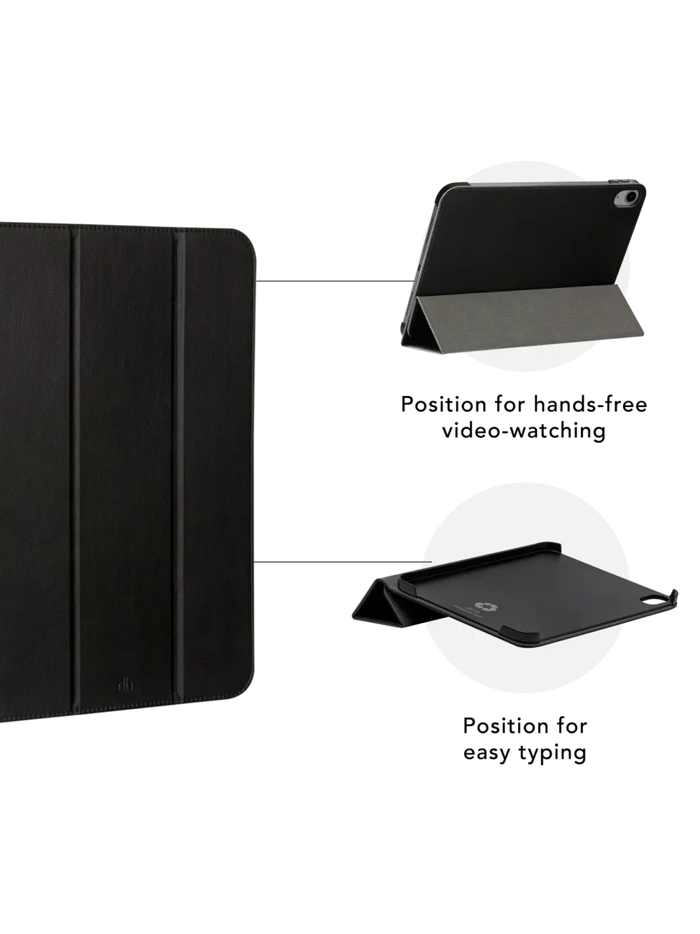 Oslo - iPad Air 11" M3/M2/5th/4th - Black iPad Case