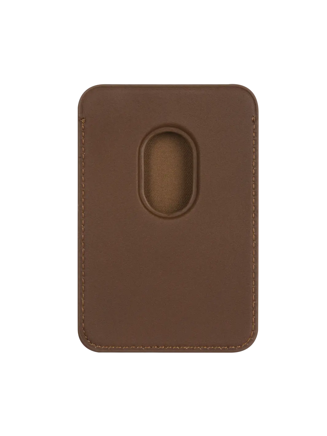 Leather wallet with MagSafe - Dark Tan MagSafe accessories