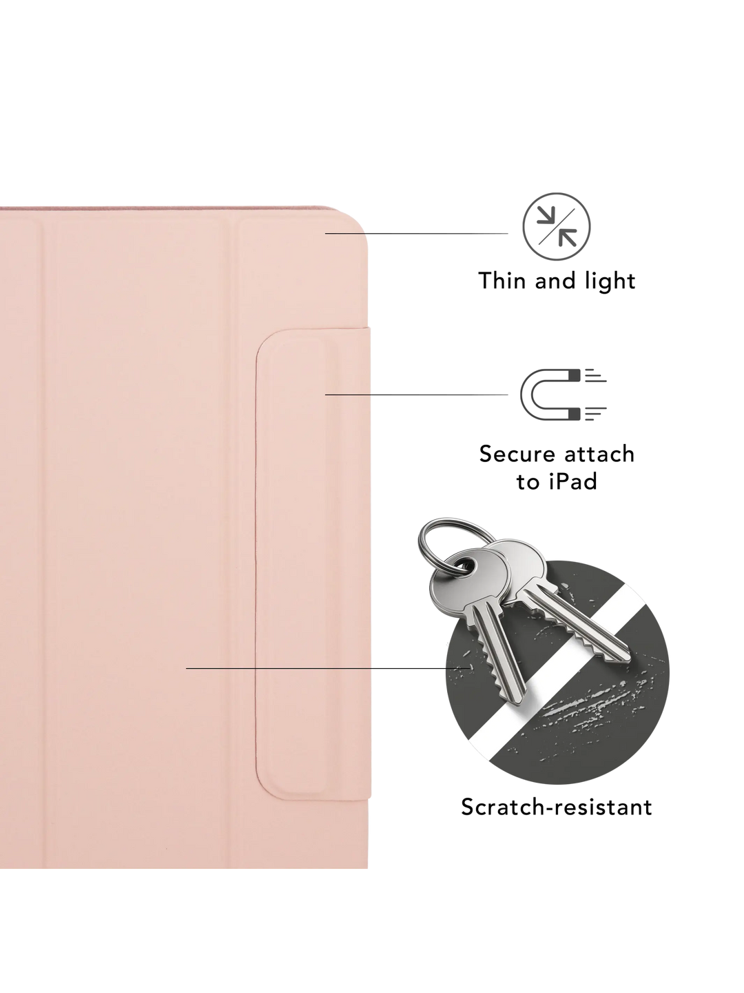 Avenida ICON - iPad 11" A16/10.9" 10th - Pink Sand iPad Case