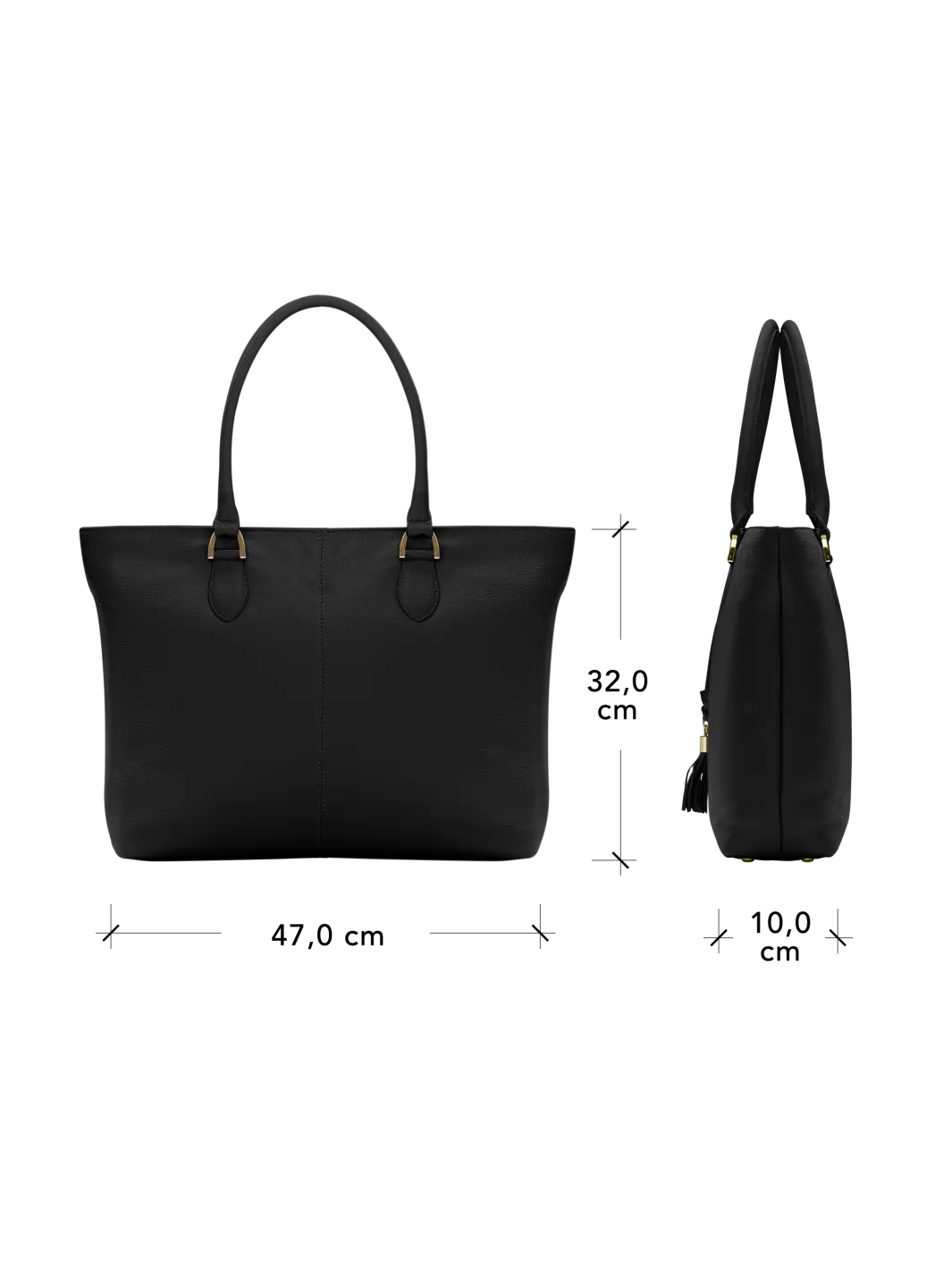 Amsterdam - 15" Tote - Night Black Tote Bag