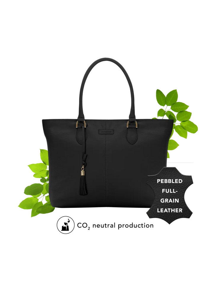 Amsterdam - 15" Tote - Night Black Tote Bag