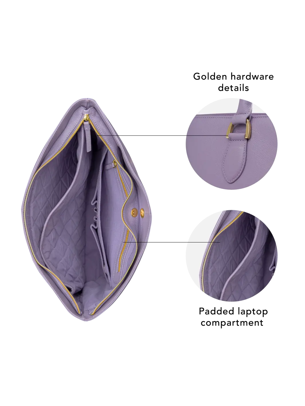 Amsterdam - 15" Tote - Daybreak Purple Tote Bag