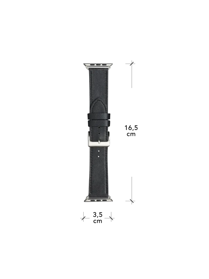 Copenhagen Watch strap Black Silver 42 44 45mm Watch Bands