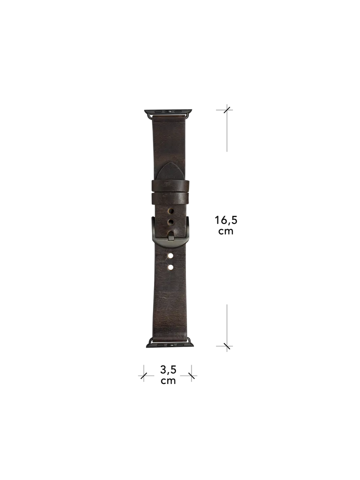 Bornholm Apple Watch strap#color_dark-brown-space-grey