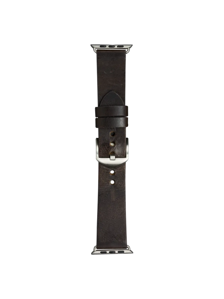 Bornholm Apple Watch strap#color_dark-brown-silver