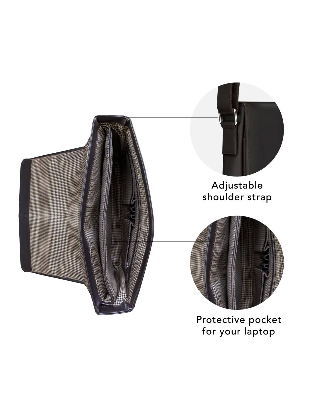 Marselisborg - 14" - Hunter dark Messenger bag