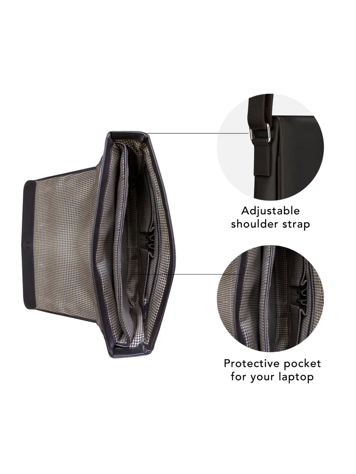 Marselisborg - 14" - Hunter dark Messenger bag