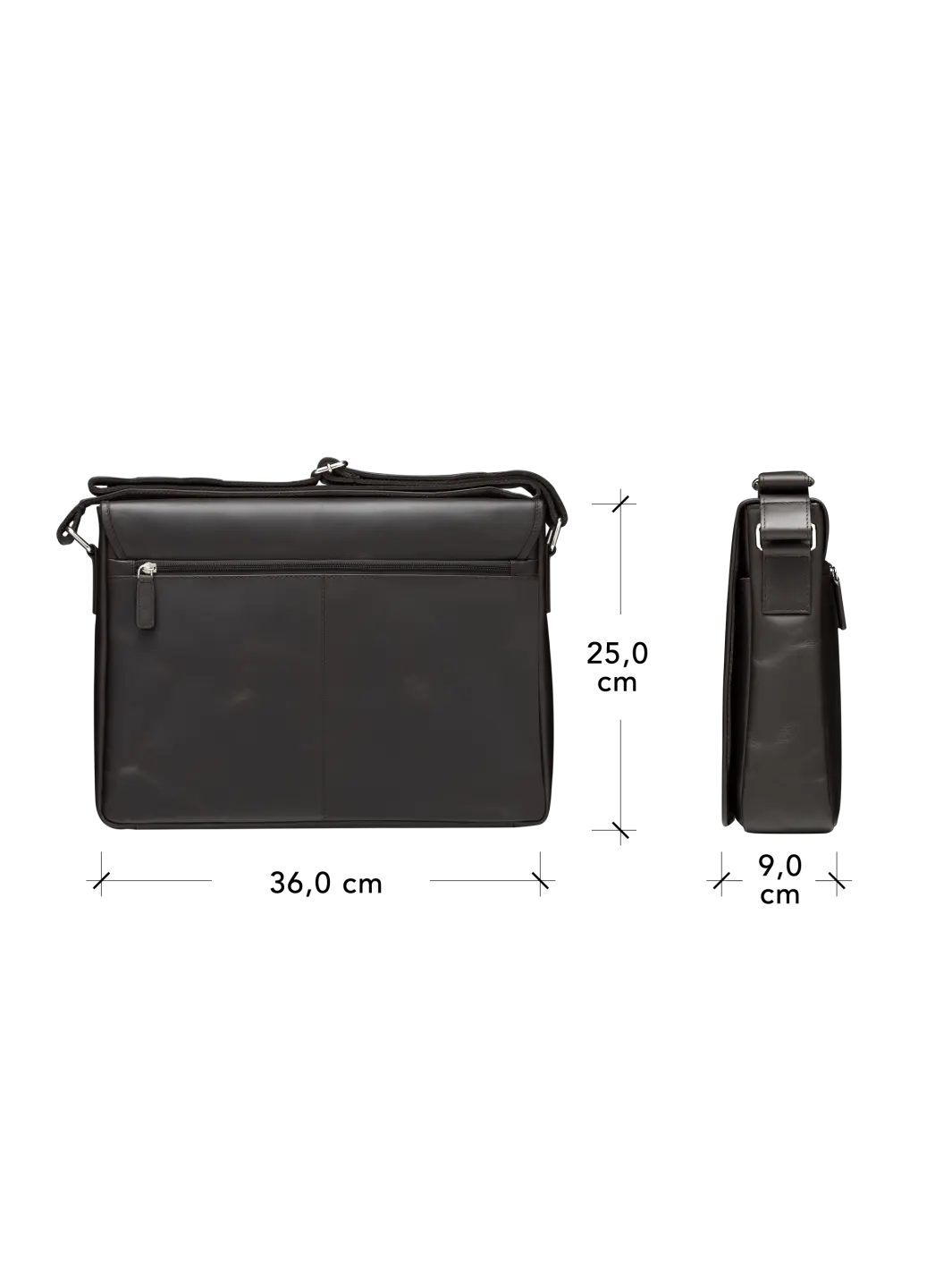 Marselisborg - 14" - Hunter dark Messenger bag