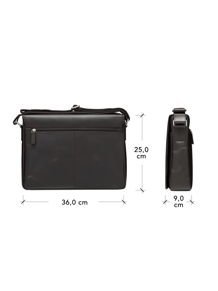 Marselisborg - 14" - Hunter dark Messenger bag