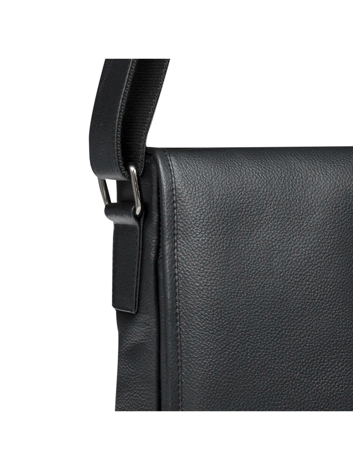 Marselisborg - 14" - Pebbled Black Messenger bag