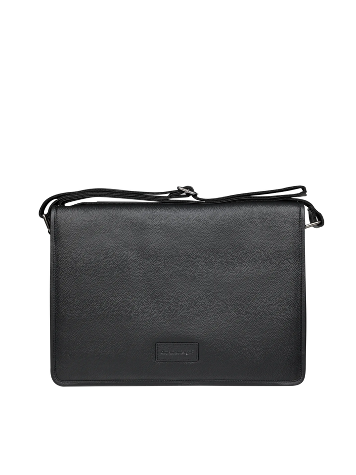 Marselisborg - 14" - Pebbled Black Messenger bag