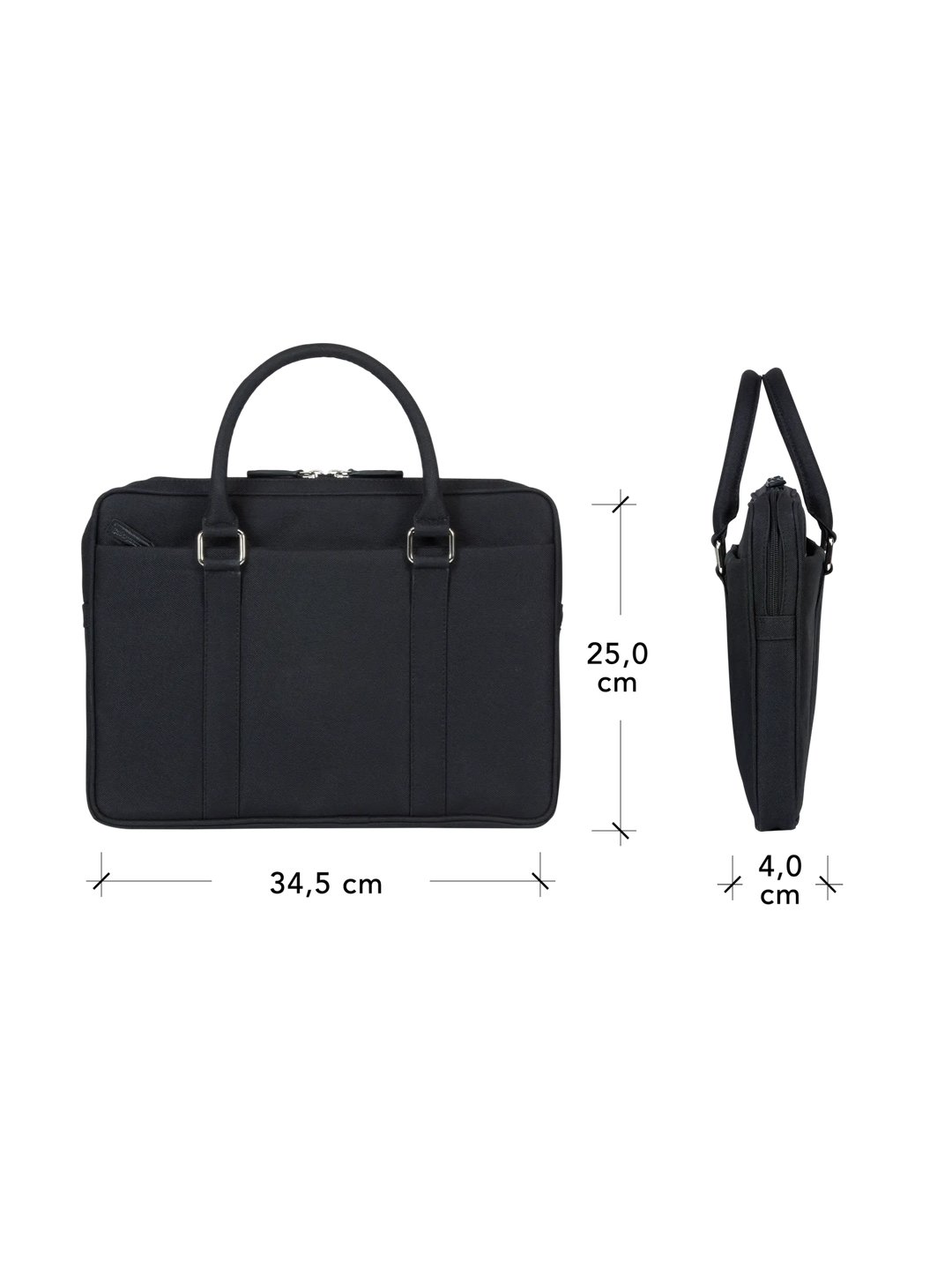 Stelvio - 14" Slim Laptop Bag Recycled - Black