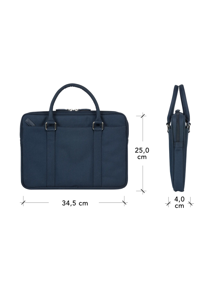 Stelvio - 14" Slim Laptop Bag Recycled - Blue